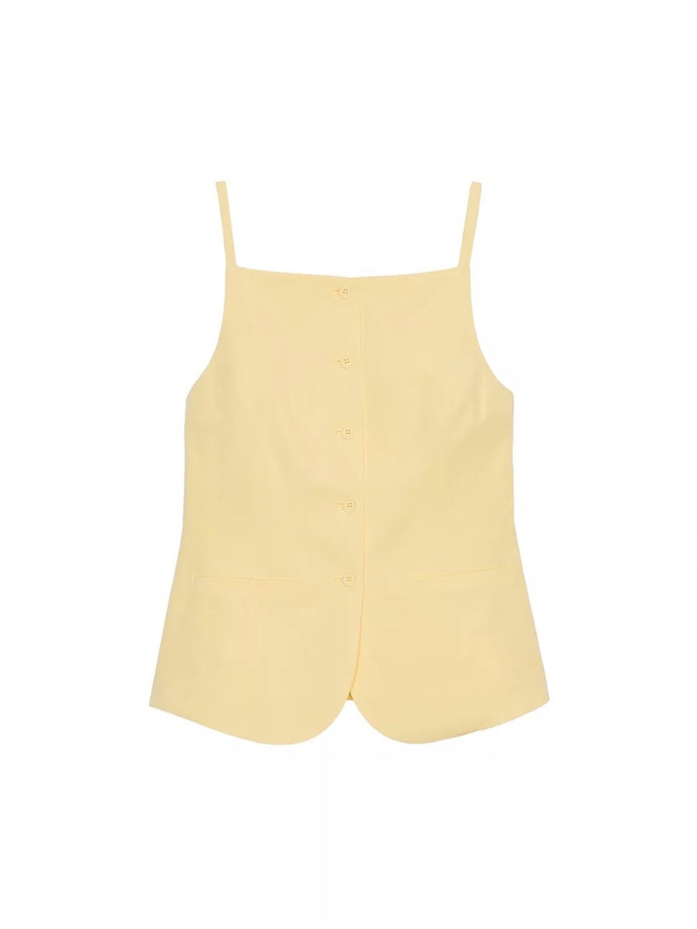 Zara Button Vest Top AND MATCHING Mini Shorts both S